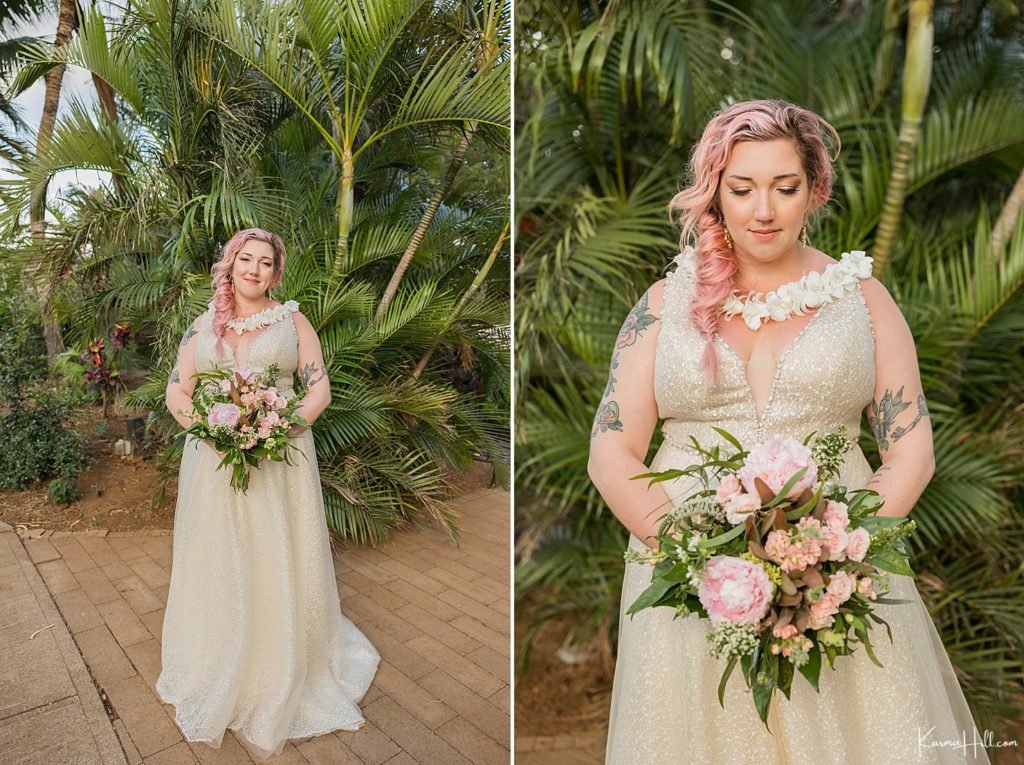 best bridal looks for maui venue wedding