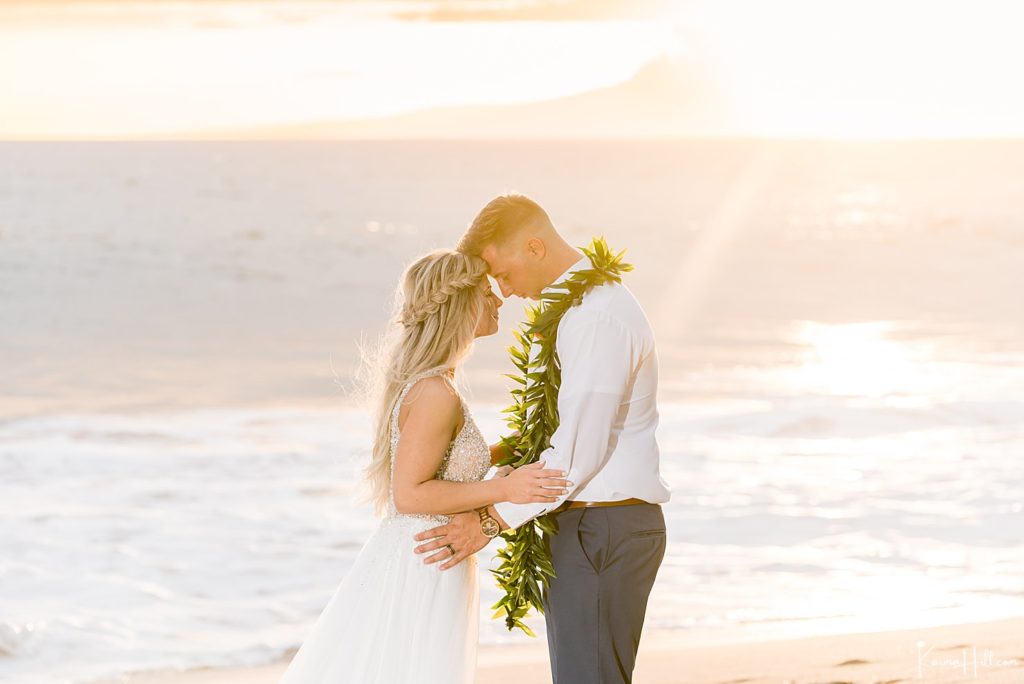 sunset hawaii wedding ceremony photographers