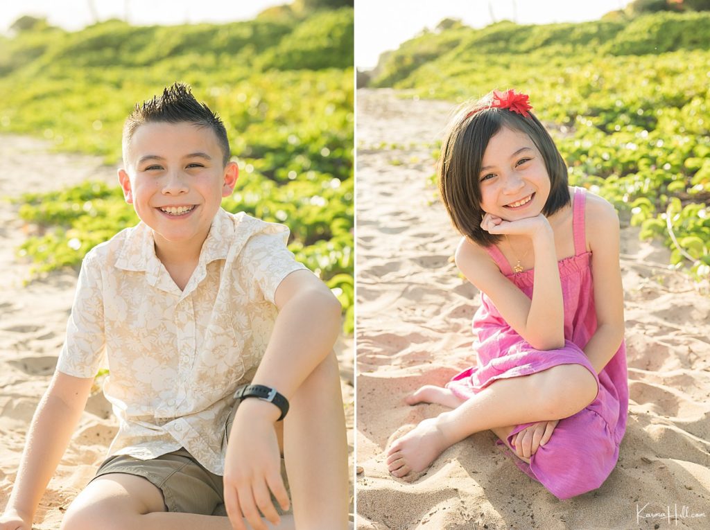 Maui family photography with kids