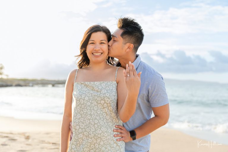 A Shoreline Surprise - Dominic & Karen's Maui Proposal Portraits