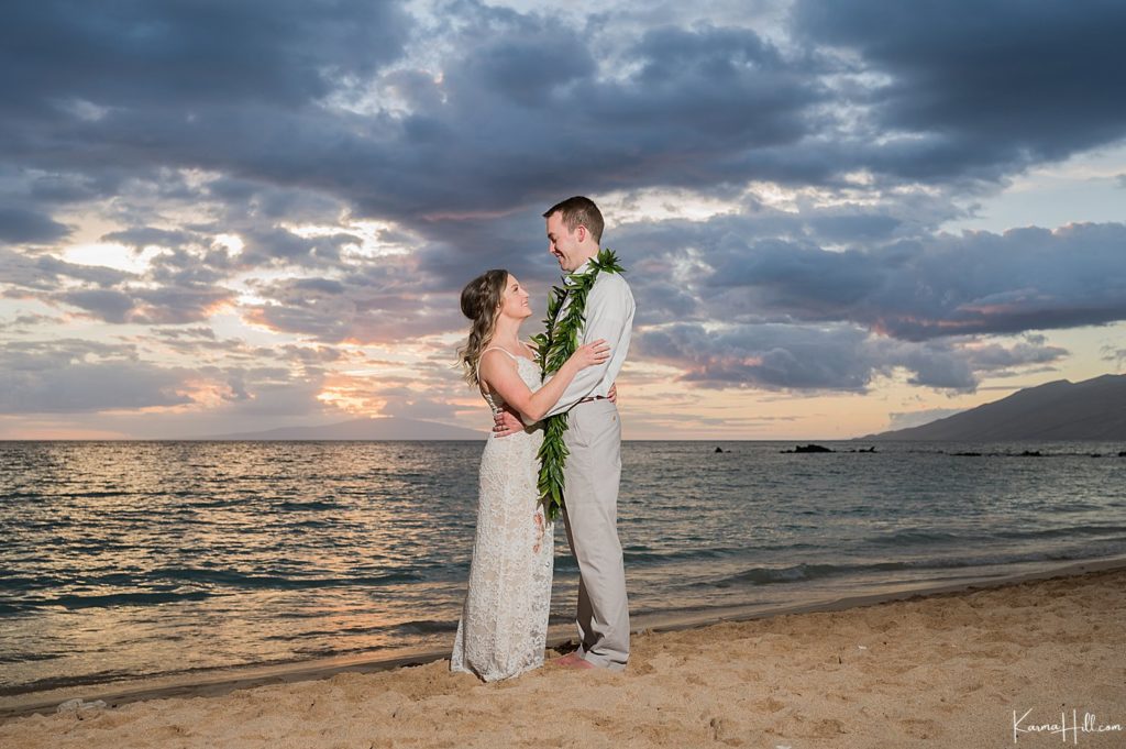 sunset Hawaii wedding