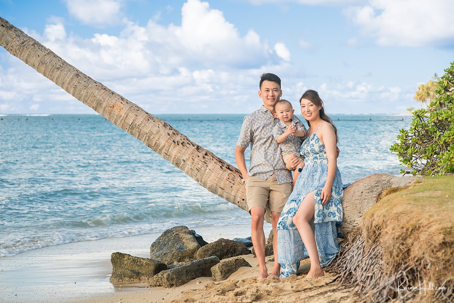 Oahu Family Portraits with toddler