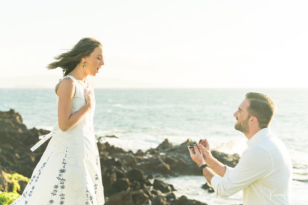 surprise Maui proposal photographer