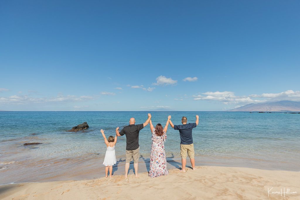 maui family photography on the beach
