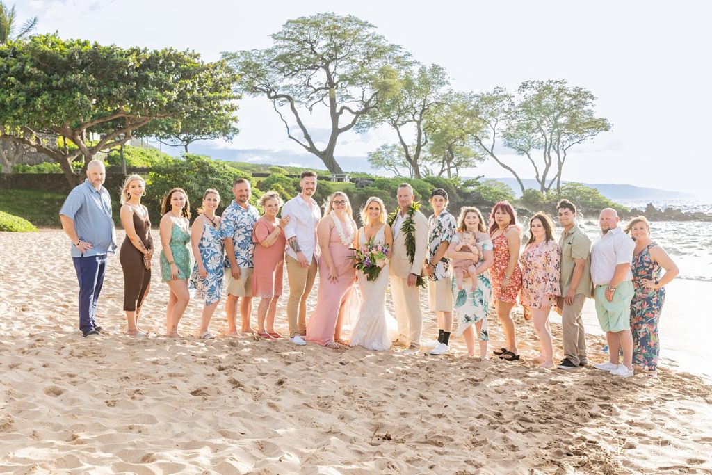 Maui wedding bridal party