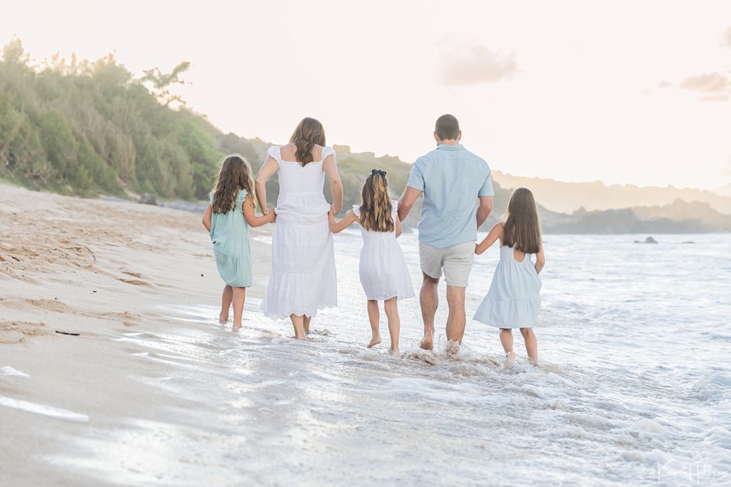 maui beach family portrait