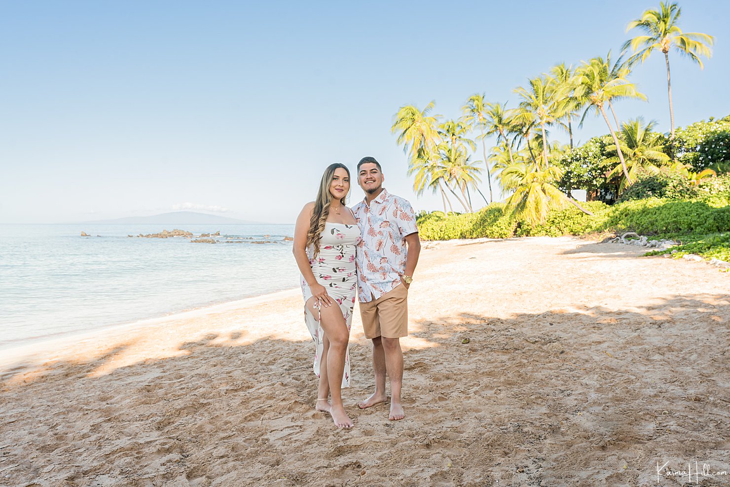 Maui proposal portrait on the beach 