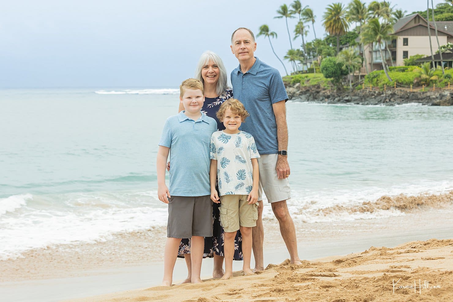 Maui Family Photographer with Grandkids