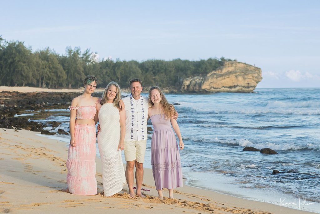 retrato de família kauai 