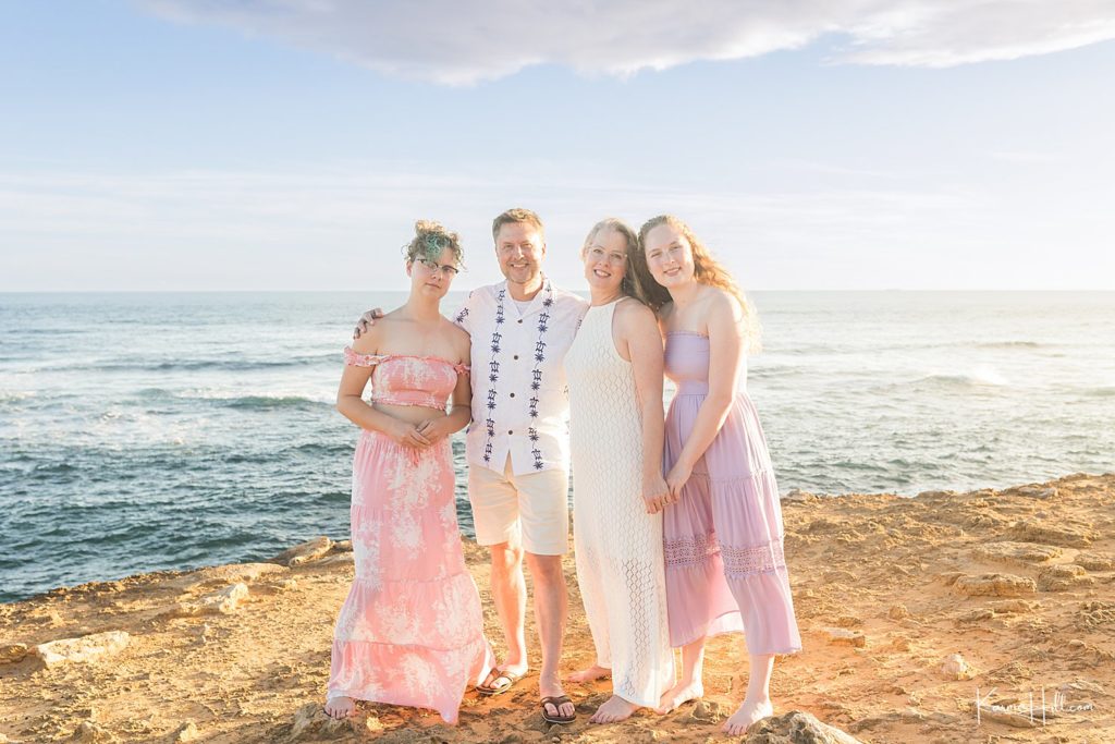 retrato de família kauai 