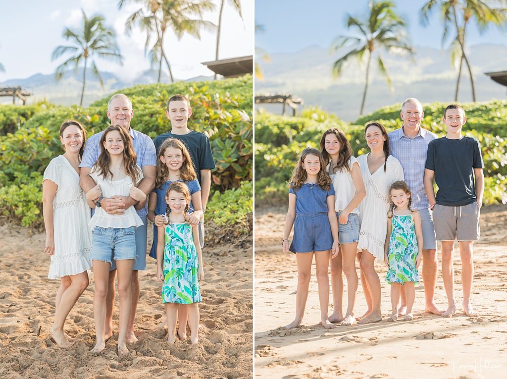 happy family on beach