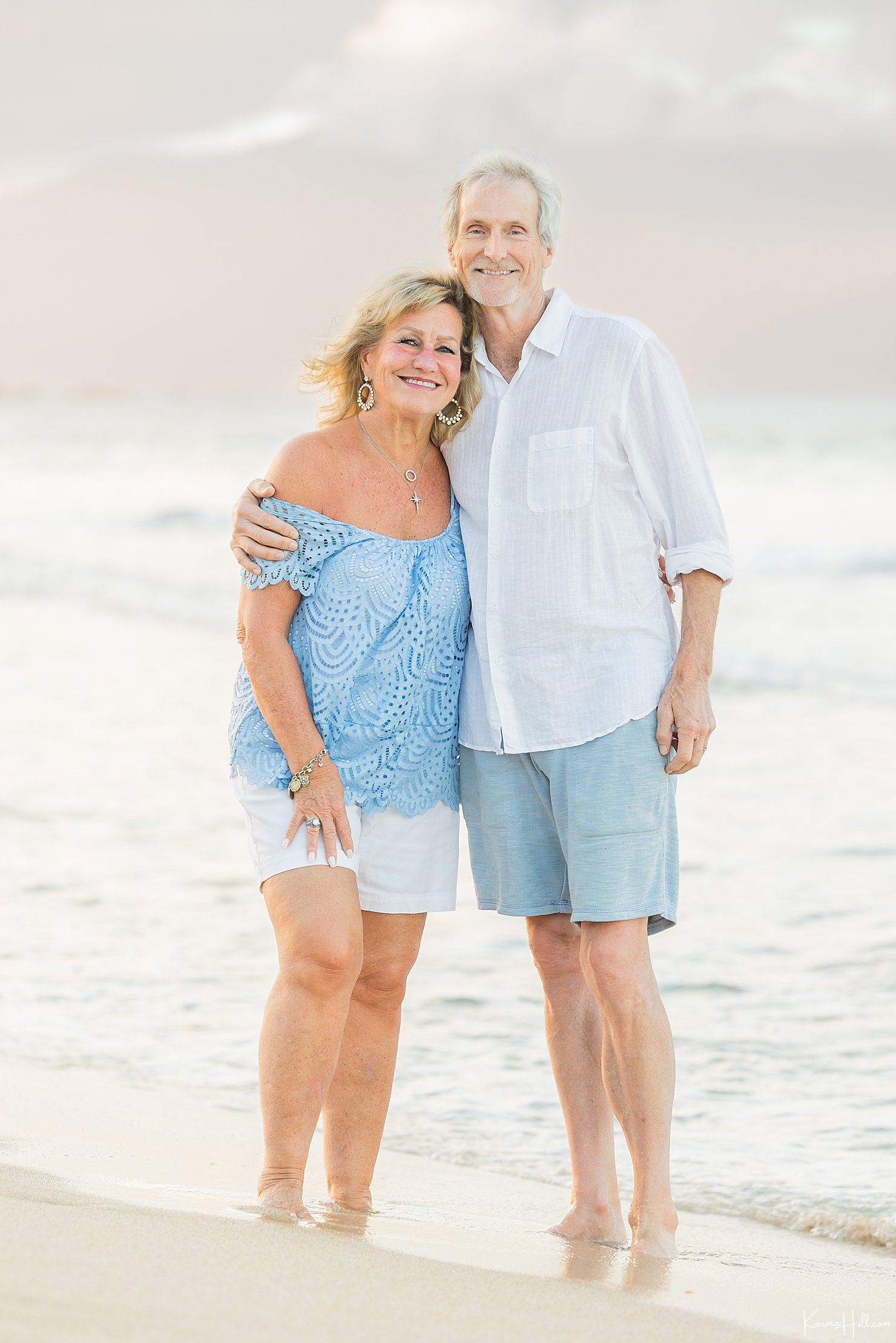 parents on beach