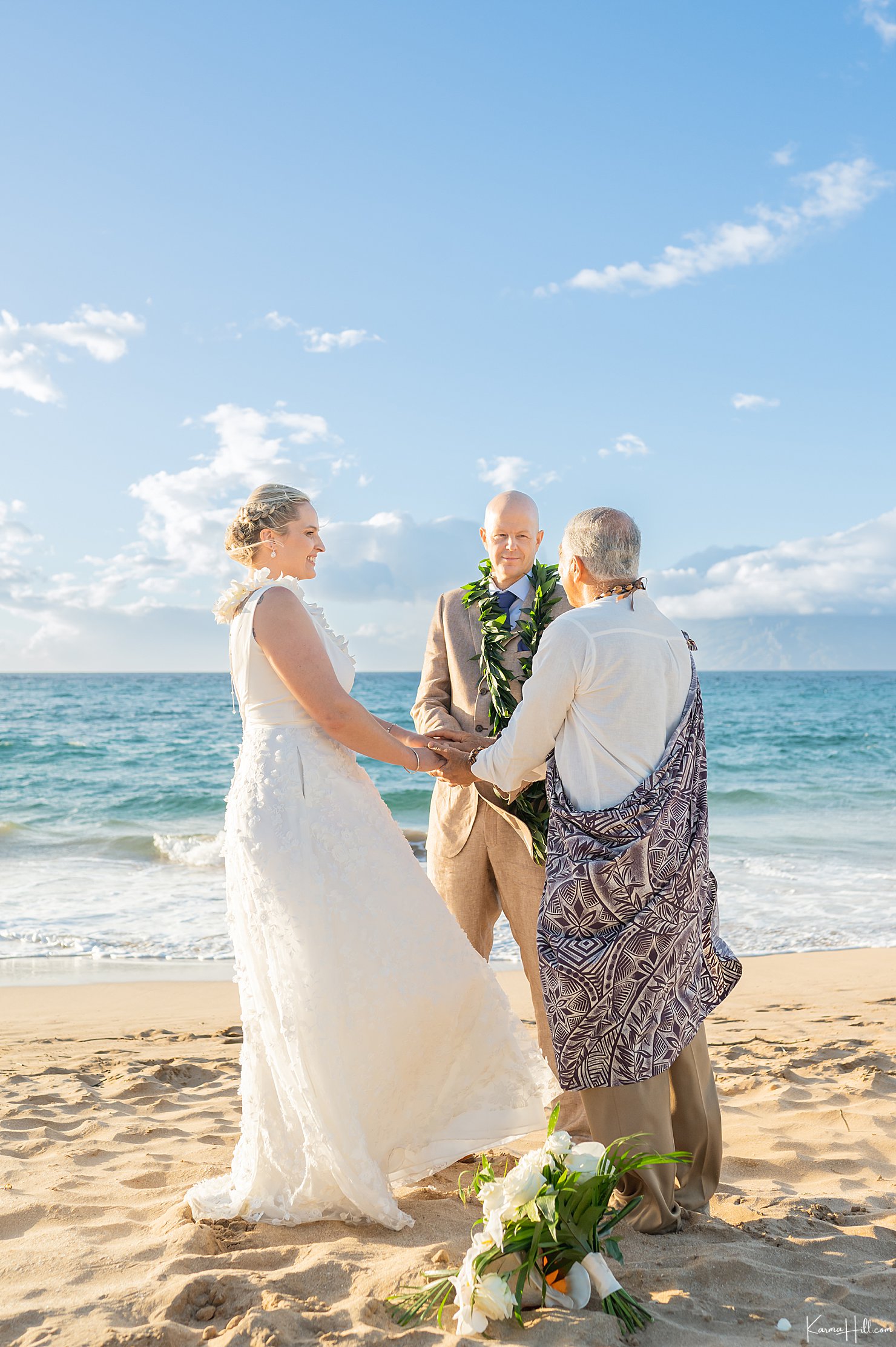 wedding ceremony on beach 