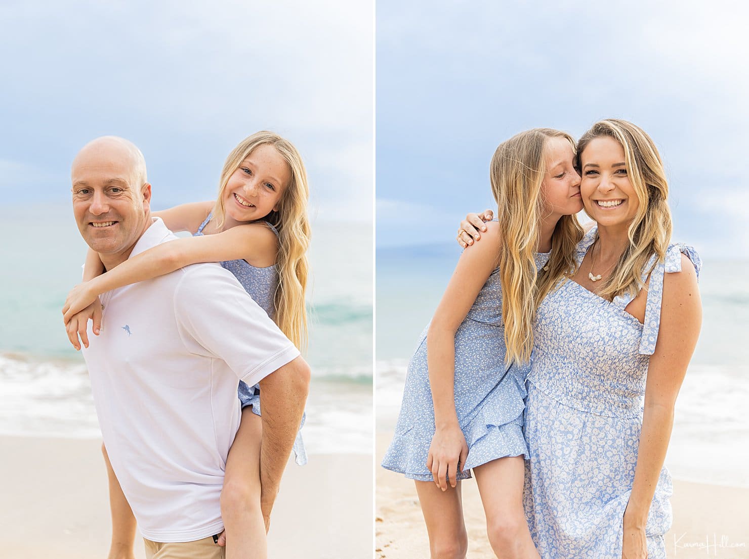 daughter and parents