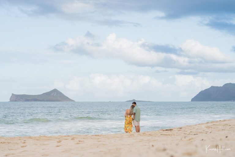 She's My Everything - Trent & Kaylee's Oahu Proposal Portrait