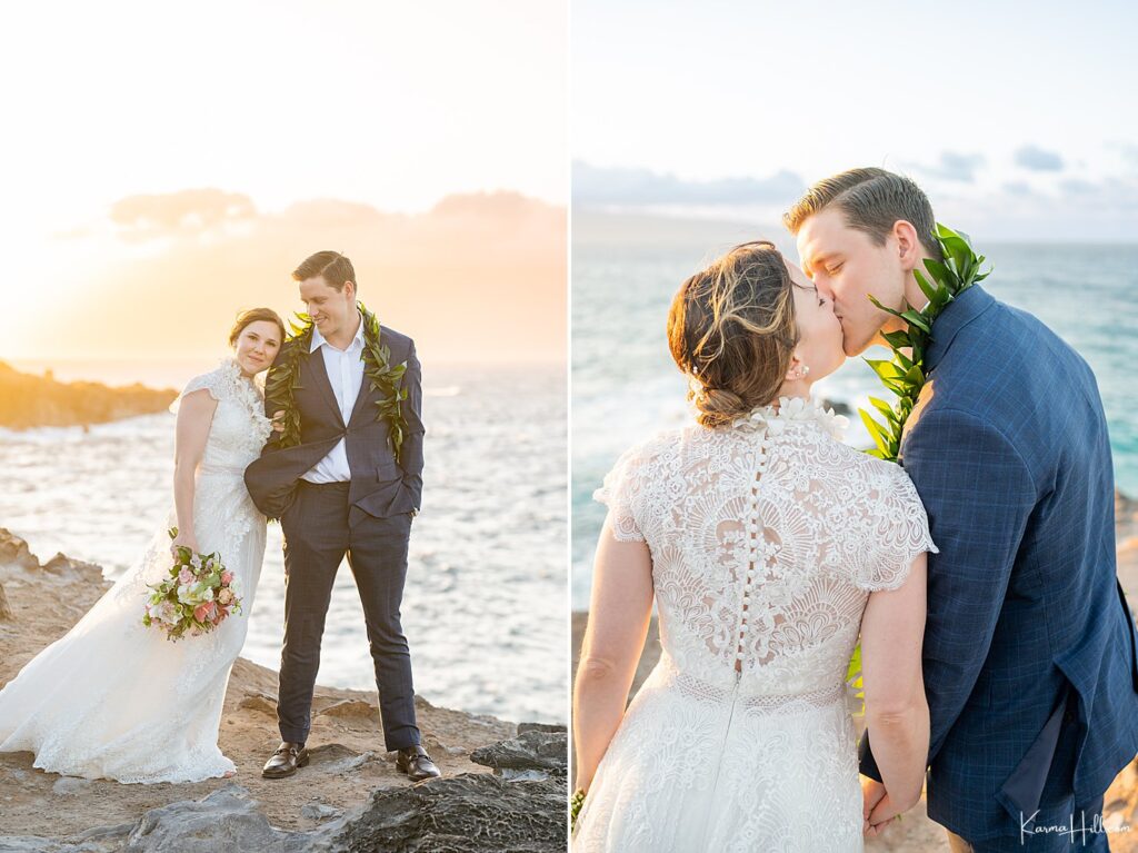 Maui elopement photographer - sunset beach potraits