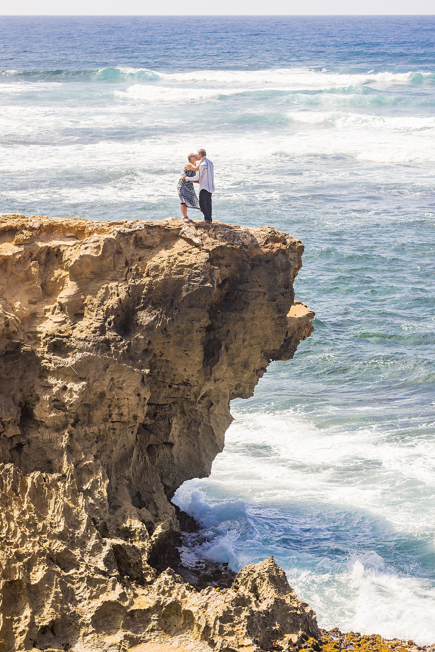 couple on cliff