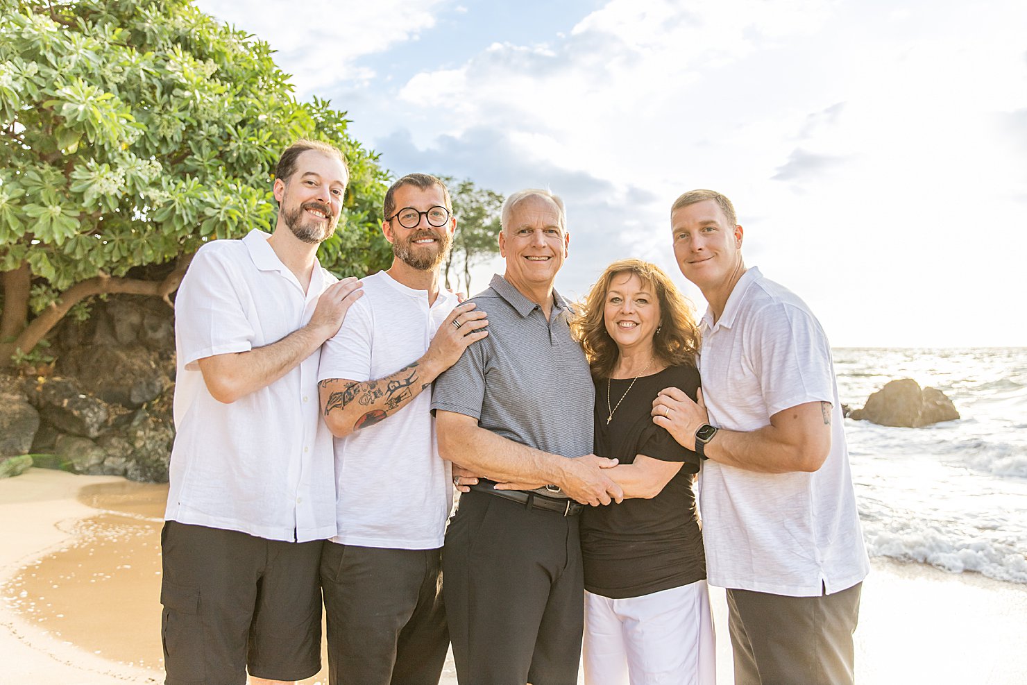 Maui Family Photography with adult kids