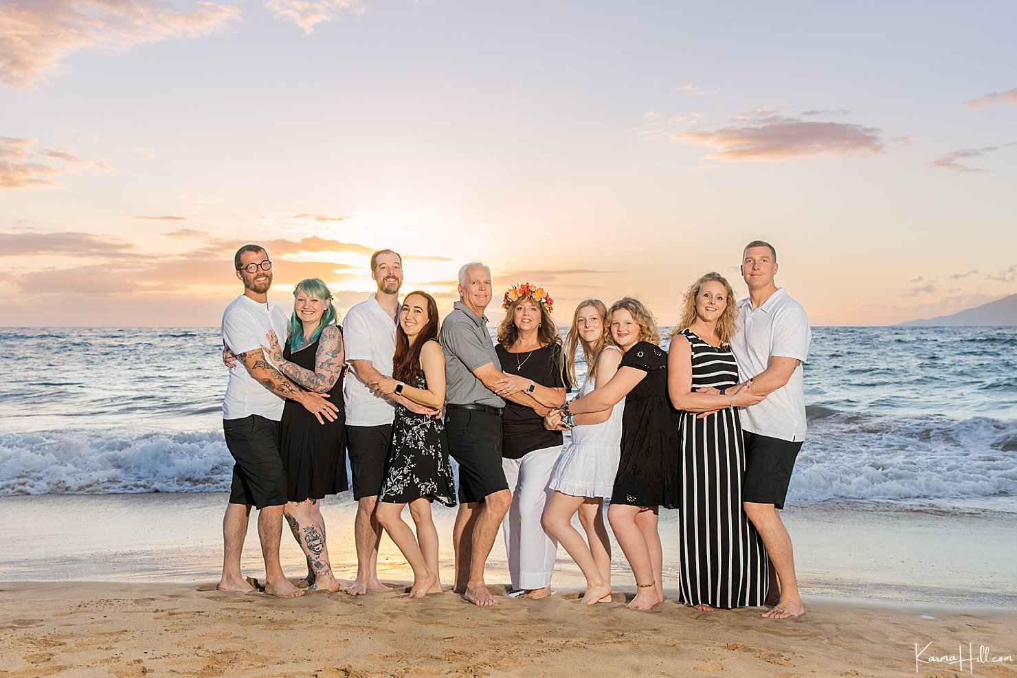 Sunset Maui Family Photography