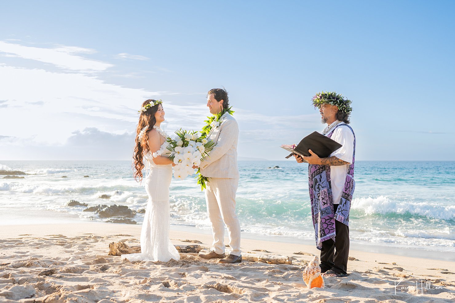 Maui Elopement Photography with Rev. Kimo