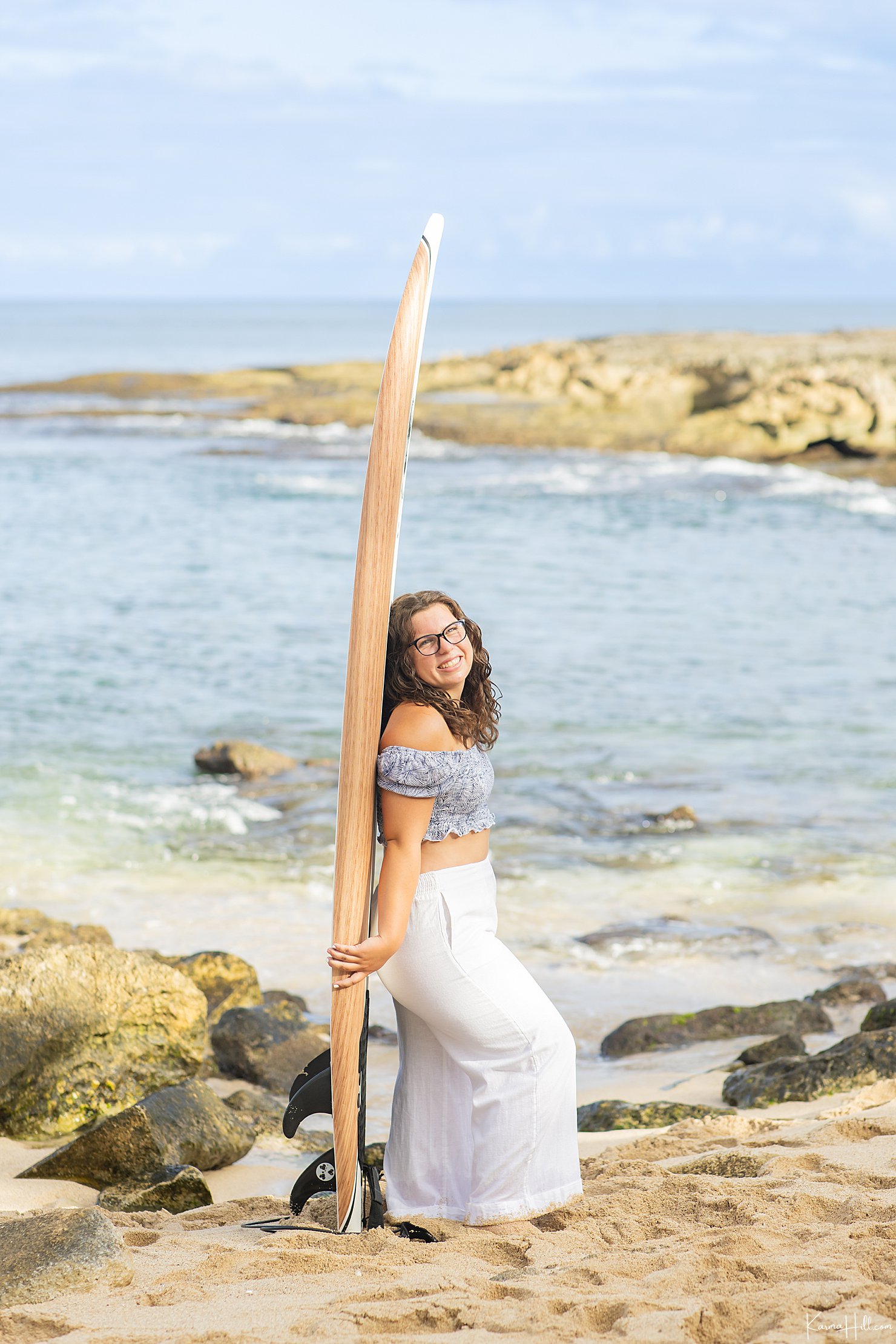 girl with surf board 