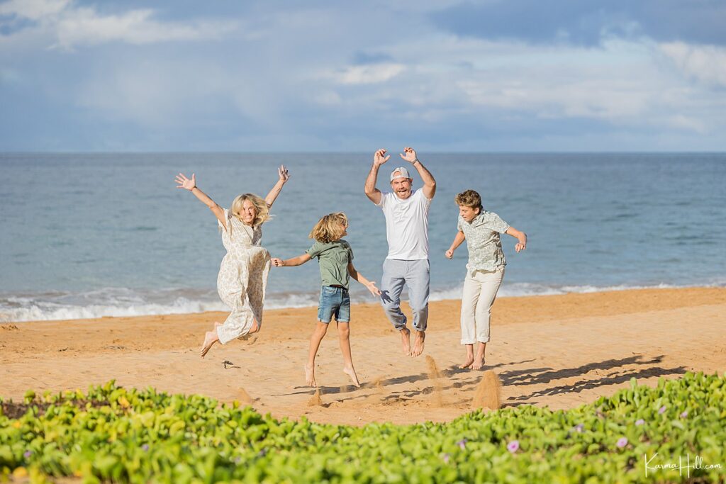 First Time Visitors - The McGonigle's Maui Family Portrait