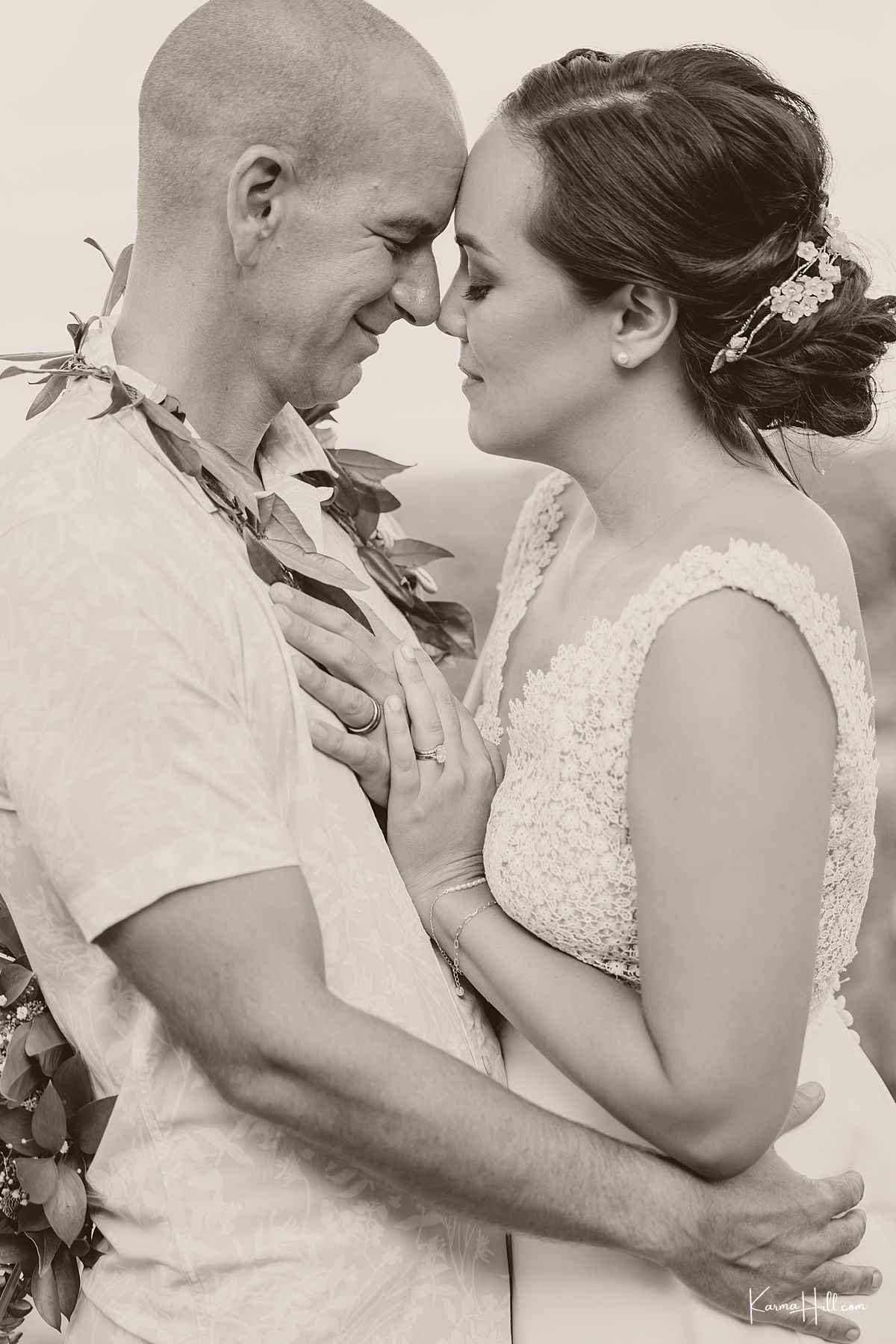 wedding photo of intimate bride and groom moments