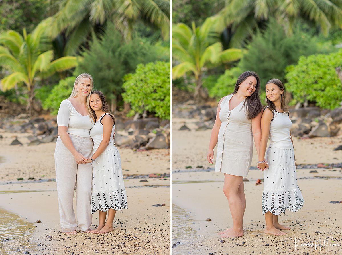 family on beach 