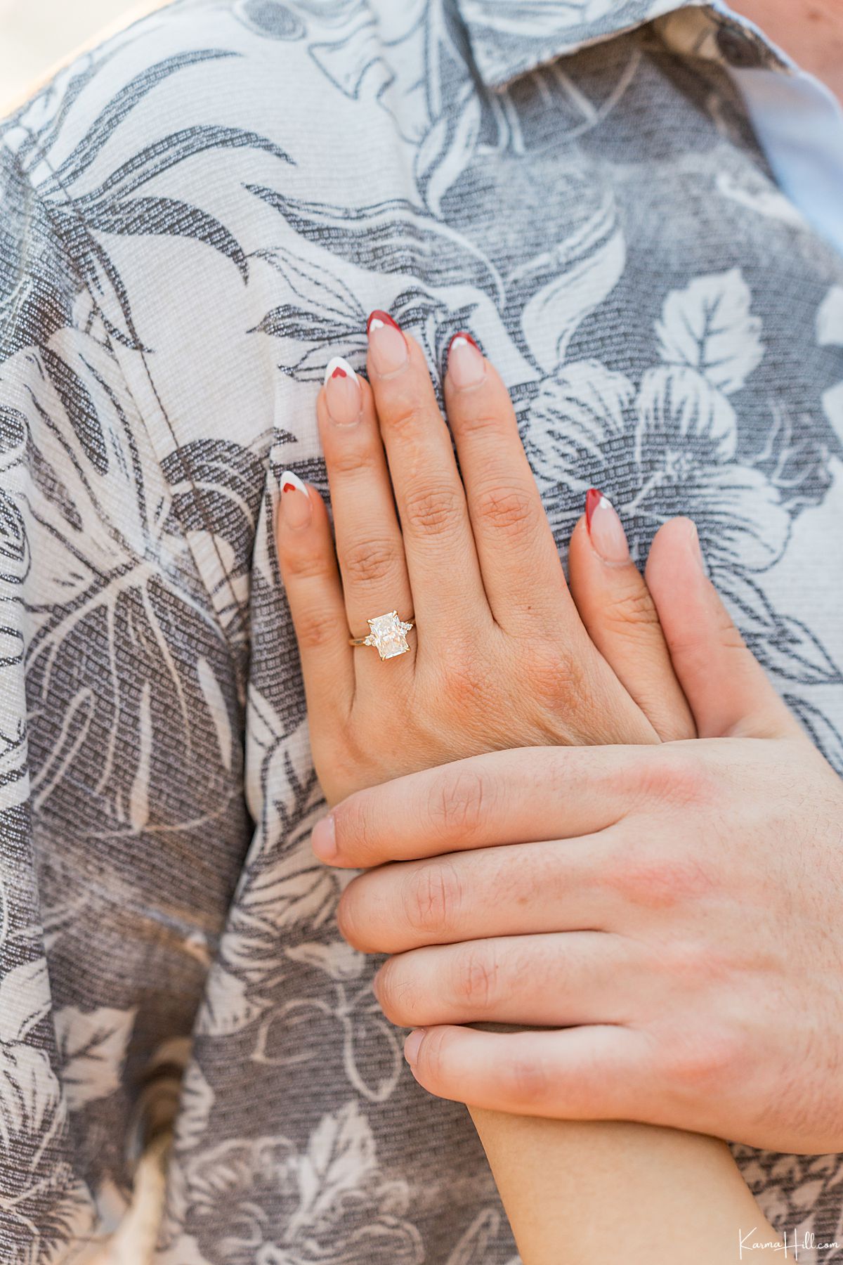 big island proposal portrait