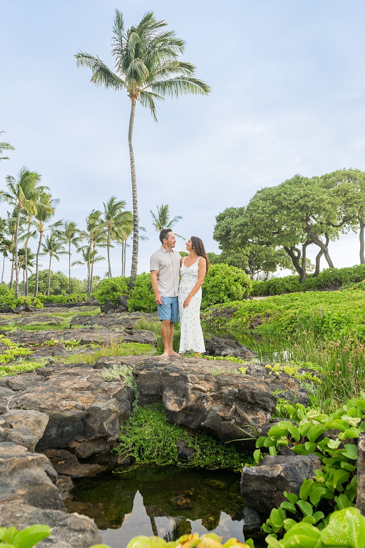 big island couples portrait 