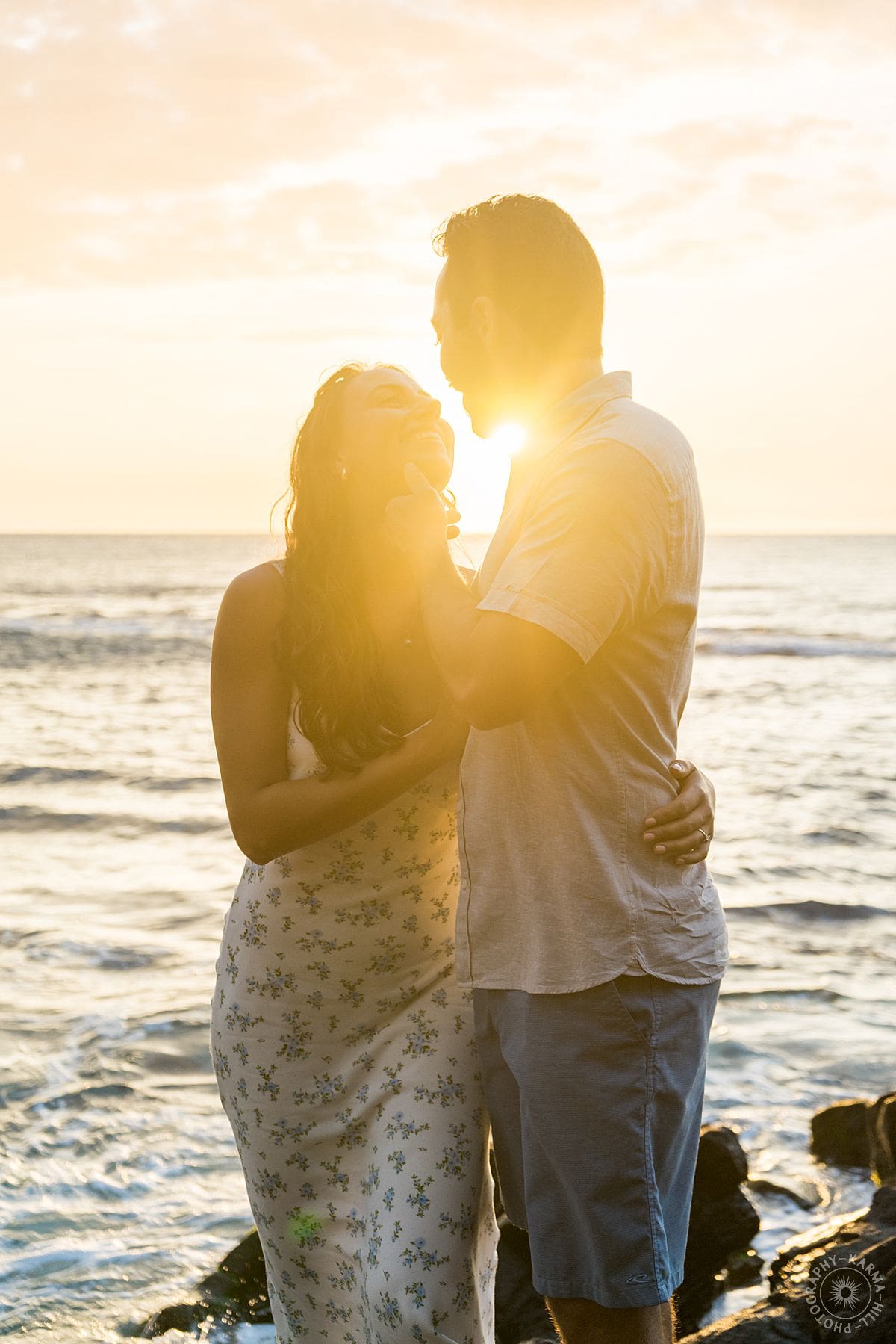 big island couples portrait 