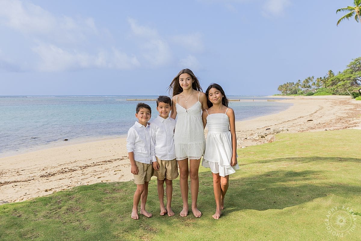 Oahu family portrait