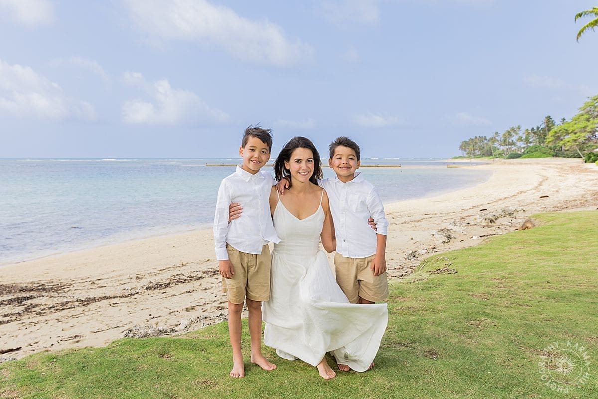 Oahu family portrait