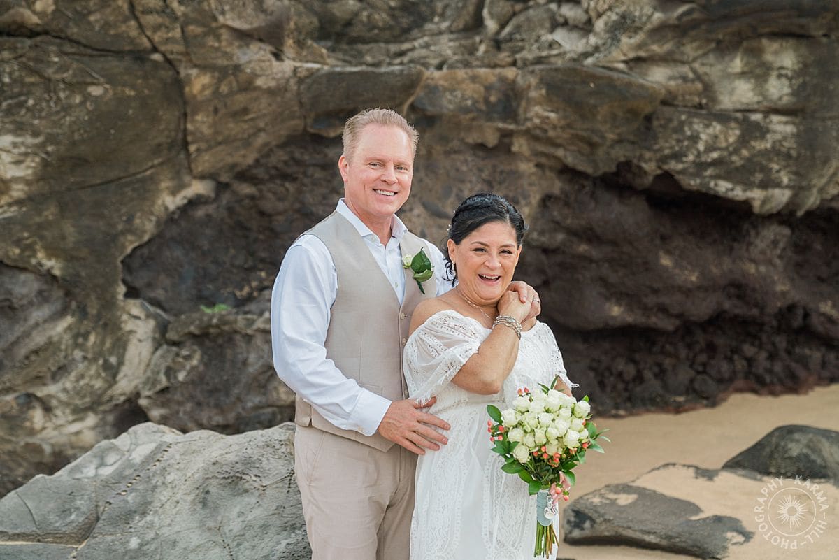 Maui beach elopement